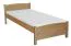 Kinderbett / Jugendbett Buche massiv Vollholz natur 117, inkl. Lattenrost - Abmessung 80 x 200 cm (B x L)