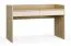 Schreibtisch | 2 geräumige Schubladen | Farbe: Eiche / Beige | schlichtes Design | Soft-Close-Funktion | Maße: 137 x 60 x 86,5 cm | ABS-Kantenschutz