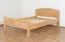 Einzelbett / Gästebett "Easy Premium Line" K7, 140 x 200 cm Buche Vollholz massiv Natur