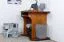 Schreibtisch Kiefer massiv Vollholz Eichefarben Rustikal Junco 197 - Abmessungen: 75 x 100 x 60 cm (H x B x T)