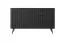 Stilvolle Kommode / Sideboard mit zwei Fächer Sloughia 11, drei Schubladen, ABS-Kantenschutz, Farbe: Schwarz, Maße: 81 x 138 x 38 cm, elegantes Design