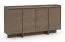 Schlichte Kommode Illgau 01, Baltic Storm - Dunkelbraun, 90 x 200 x 38 cm, mit 4 Türen und 6 Fächern, Push-to-open System, hochwertig verarbeitet, Soft Close System