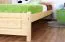 Kinderbett 100 x 200 cm | Massivholz: Kiefer | Natur Lackiert Abbildung
