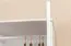 Kleiderschrank | 2 Drehtüren | 1 Fach | mit Kleiderstange | 80 cm breit | Massivholz | Farbe: Weiß Abbildung