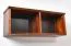 Hängeregal / Wandregal Kiefer massiv Vollholz Nussfarben Junco 334 - 30 x 80 x 24 cm (H x B x T)