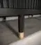 Schiebetürenschrank Jotunheimen 140, Farbe: Schwarz - Abmessungen: 208 x 180,5 x 62 cm (H x B x T), mit fünf Fächern