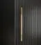 Schlichter Kleiderschrank Jotunheimen 150, Farbe: Schwarz - Abmessungen: 208 x 150,5 x 62 cm (H x B x T)