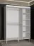 Kleiderschrank mit fünf Fächern Jotunheimen 245, Farbe: Weiß - Abmessungen: 208 x 150,5 x 62 cm (H x B x T)