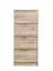 Schuhschrank mit vier Kipptüren Gradide 04, Eiche Grau, ABS-Kanten, acht Fächer, modernes Design, Maße: 155,5 x 67 x 28 cm, Griffe: Grau, für den Vorraum
