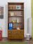 Bücherregal Kiefer massiv Vollholz Eichefarben B001 - Abmessung 190 x 80 x 42 cm (H x B x T)