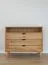 Kommode Minnu 03 naturbelassen aus massiver Wildeiche, 90 x 110 x 40 cm, 3 Schubladen mit Soft-Close-System, 1 offenes Fach, geöltes Holz, stilvoll