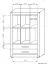 Kommode Kundiawa 13, Farbe: Sonoma Eiche hell / Sonoma Eiche dunkel - Abmessungen: 140 x 90 x 40 cm (H x B x T)
