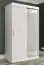 Kleiderschrank mit fünf Fächern Ätna 80, Farbe: Weiß matt / Weißer Marmor - Abmessungen: 200 x 120 x 62 cm (H x B x T), mit genügend Stauraum
