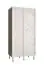 Einzigartiger Schiebetürenschrank mit Marmor-Optik Jotunheimen 25, Farbe: Weiß - Abmessungen: 208 x 100,5 x 62 cm (H x B x T)