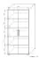 Drehtürenschrank / Kleiderschrank Curug 13, Farbe: Nuss / Ulme - Abmessungen: 188 x 90 x 34 cm (H x B x T)
