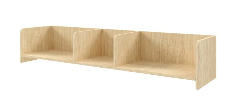 Wandregal | Farbe: Eiche Mavelie | 143 x 27 x 27 cm | schlichtes Design | für Wohnzimmer | hochwertig Verarbeitet