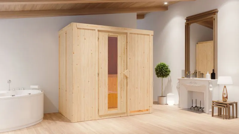 Sauna Giulia 01, 68 mm Wandstärke - 196 x 118 x 198 cm (B x T x H)