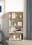 Bücherregal Knide 08, Farbe: Eiche Sonoma, vier Fächer, ABS-Kantenschutz, gut kombinierbar, Maße: 142 x 70 x 24,5 cm, für Wohnzimmer