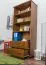 Bücherregal Kiefer massiv Vollholz Eichefarben B001 - Abmessung 190 x 80 x 42 cm (H x B x T)