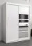 150 cm breiter Kleiderschrank mit 5 Fächern und 2 Türen | Farbe: Weiß Abbildung