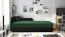 Tagesbett / Gästebett Lobatos 67, Sofa-Bett, Farbe: Schwarz / Grün, Kopfteil links, aufklappbarer Stauraum, inkl. Kissen, Liegefläche: 80 x 195 cm, für Gästezimmer