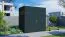Modernes Gartenhaus, 2,31 x 1,52 Meter, Gartenhaus in Anthrazit, Grundfläche: 3,51 m², Elementgartenhaus