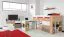 Jugendzimmer - Schrank "Lian" 08, Hellbraun / Weiß / Cappuccino - Abmessungen: 195 x 45 x 40 cm (H x B x T)