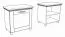 Sitzbank mit Stauraum / Schuhschrank Cuenca 09, Farbe: Eiche / Weiß - Abmessungen: 60 x 60 x 39 cm (H x B x T)