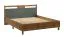 Schlafzimmer Komplett - Set C Braianik, 5-teilig, natürliche Farbkombination in Eiche Wotan / Grün, Griffe aus Metall in Mattgold, ABS Kantenschutz, Füße 36 mm