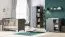 Kommode Majvi 01 inkl. Wickelaufsatz, Farbe: Grau / Eiche - Abmessungen: 90 x 89 x 76 cm (H x B x T)