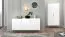 Sideboard / Kommode sechs Fächer Breckenridge 04, Farbe: Weiß, Soft-Close-System, Maße: 88 x 170 x 40 cm, mit drei Türen, Push-to-open Funktion