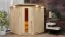 Sauna Chiara 02, 68 mm Wandstärke - 210 x 210 x 202 cm (B x T x H)