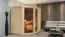 Sauna Francesca 03, 68 mm Wandstärke - 196 x 170 x 198 cm (B x T x H)