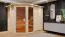Sauna Francesca 06, 68 mm Wandstärke - 245 x 210 x 202 cm (B x T x H)