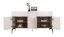 Kommode Asau 14, Farbe: Kaschmir / Eiche dunkel - Abmessungen: 83 x 150 x 47 cm (H x B x T)