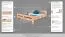 Doppelbett "Easy Premium Line" K6,200 x 200 cm Buche Vollholz massiv Natur
