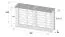 Kaminholzunterstand 05 - Abmessungen: 360 x 80 x 205 cm (L x B x H)