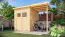 Gartenhaus 1,8 x 3,24 Meter (inkl. Dach) | aus Holz | aus vorgefertigten Elementen| unbehandelt | mit Pultdach Abbildung