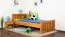 Kinderbett 100 x 200 cm | Massivholz: Kiefer | Erle Lackiert Abbildung