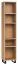 Regal Patitas 22, Farbe: Eiche - Abmessungen: 195 x 39 x 38 cm (H x B x T)