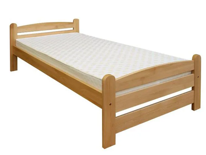Bettrahmen für Kinder / Kinderbett 120 x 200 cm | Massivholz: Buche | Natur Lackiert Abbildung