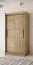 100 cm breiter Kleiderschrank mit 2 Türen | 5 Fächer | Farbe: Sonoma Eiche Abbildung