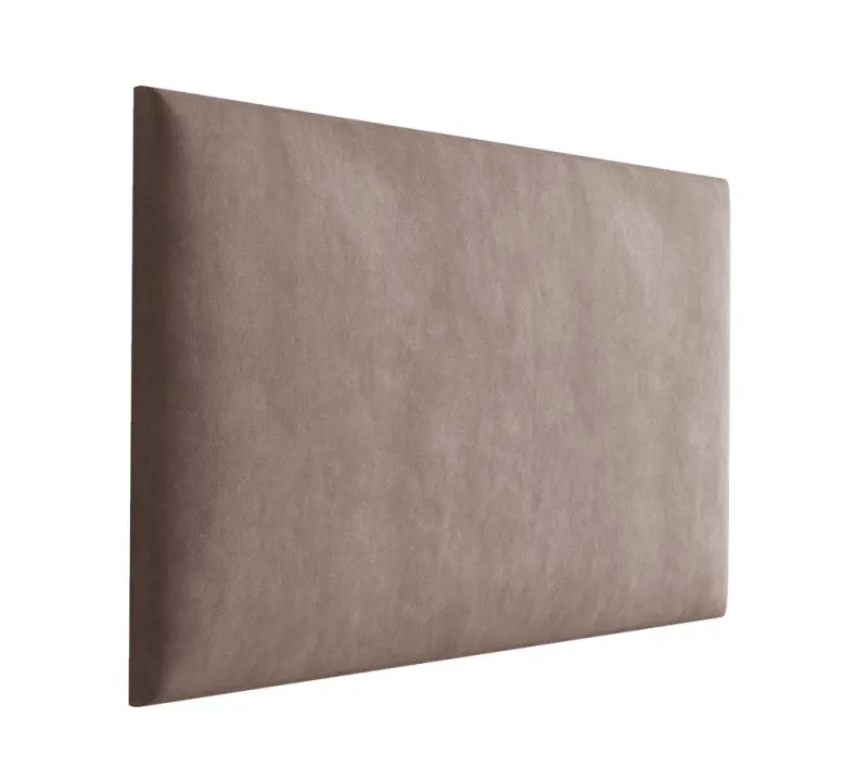 Polsterpaneele, 10er Set, Farbe: Braun, Bezug: Velour, Maße: 38 x 30 cm