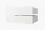 Moderner Kleiderschrank mit schlichten Design Balmenhorn 03, Farbe: Schwarz matt / Weiß matt - Abmessungen: 200 x 100 x 62 cm (H x B x T), mit fünf Fächern und zwei Kleiderstangen
