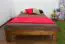 Kinderbett / Jugendbett Kiefer Vollholz massiv Eichefarben A8, inkl. Lattenrost - Abmessungen: 120 x 200 cm