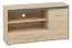 TV-Unterschrank Mochis 17, Farbe: Sonoma Eiche hell inklusive 3 Farbeinsätzen - Abmessungen: 66 x 120 x 34 cm (H x B x T), mit 1 Tür, 1 Schublade und 4 Fächern