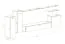 Neutrale Wohnwand Balestrand 03, Farbe: Grau - Abmessungen: 160 x 330 x 40 cm (H x B x T), mit genügend Stauraum