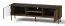 TV-Unterschrank Mairenke 07, Farbe: Walnuss / Schwarz matt - Abmessungen: 47 x 150 x 40 cm (H x B x T)