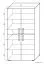 Schrank Garut 22, Farbe: Sonoma Eiche - Abmessungen: 194 x 100 x 40 cm (H x B x T)
