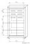 Kommode Kundiawa 07, Farbe: Sonoma Eiche hell / Sonoma Eiche dunkel - Abmessungen: 140 x 80 x 40 cm (H x B x T)